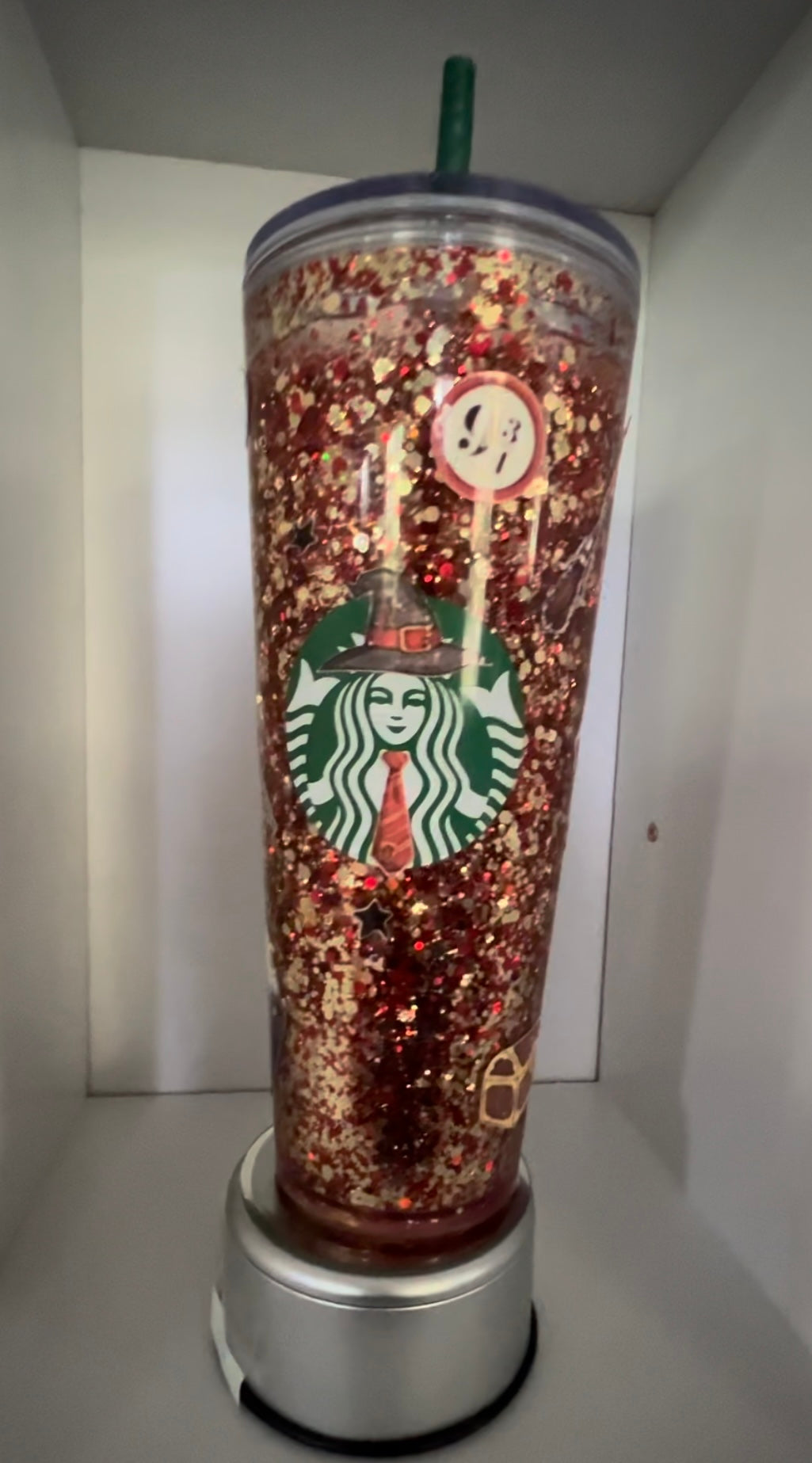 Jem and authentic the Holograms Inspired Venti Glitter Snowglobe Starbucks Cup